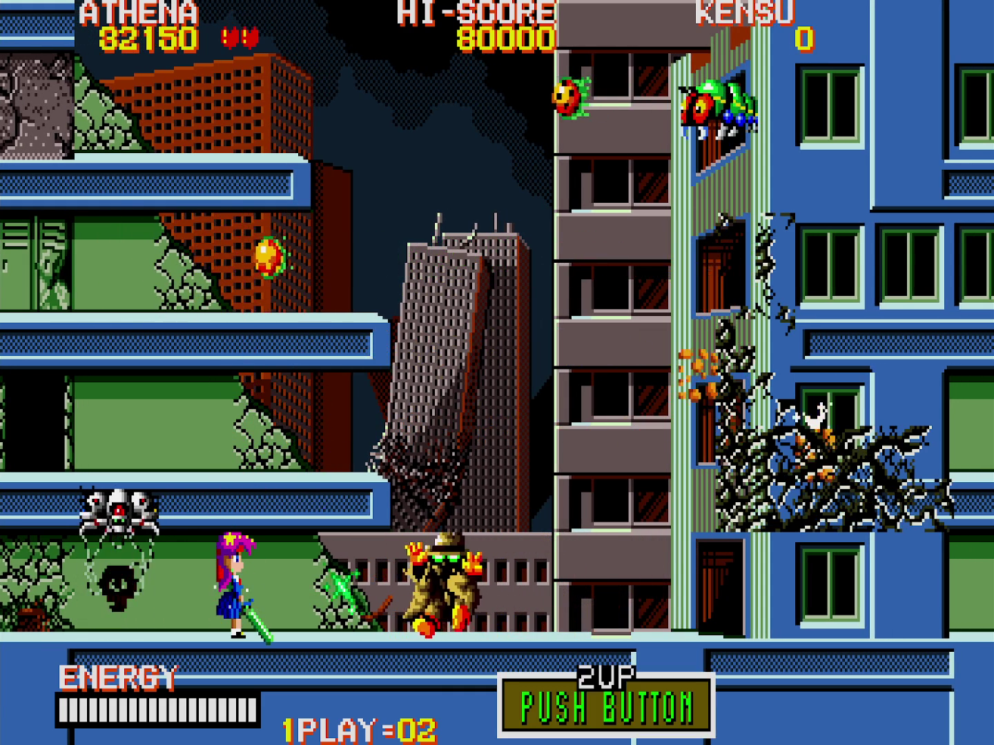 Review: Psycho Soldier (SNK, 1987) + Athena (1986) – WD Productions